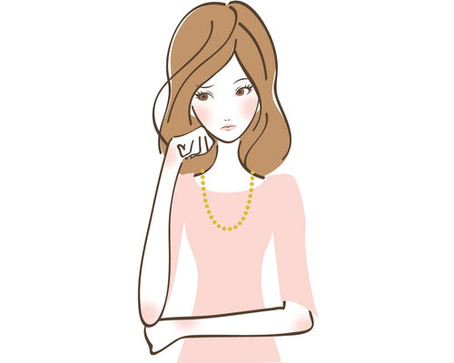 考える女性