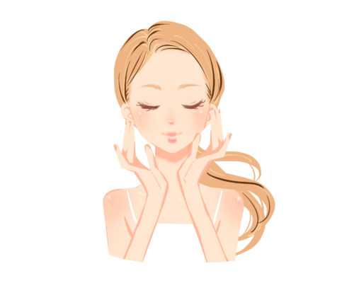 スキンケア女性